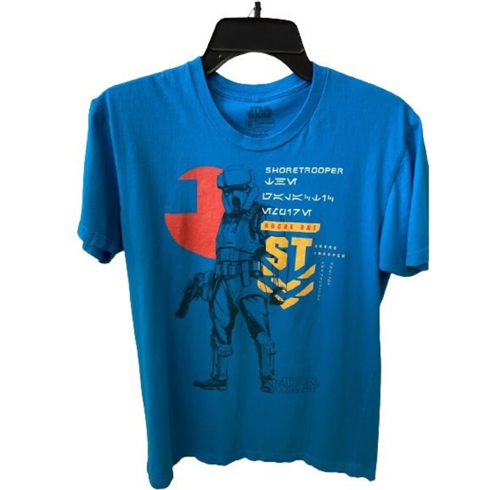 Fifth Sun Star Wars Rogue One Shoretrooper Short Sleeve T-shirt Mens Medium Blue